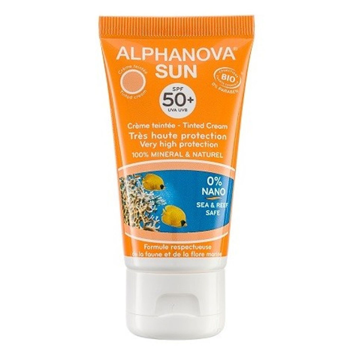 Alphanova Sun SPF50+ Crème Solaire Teintée Medium 50 ml