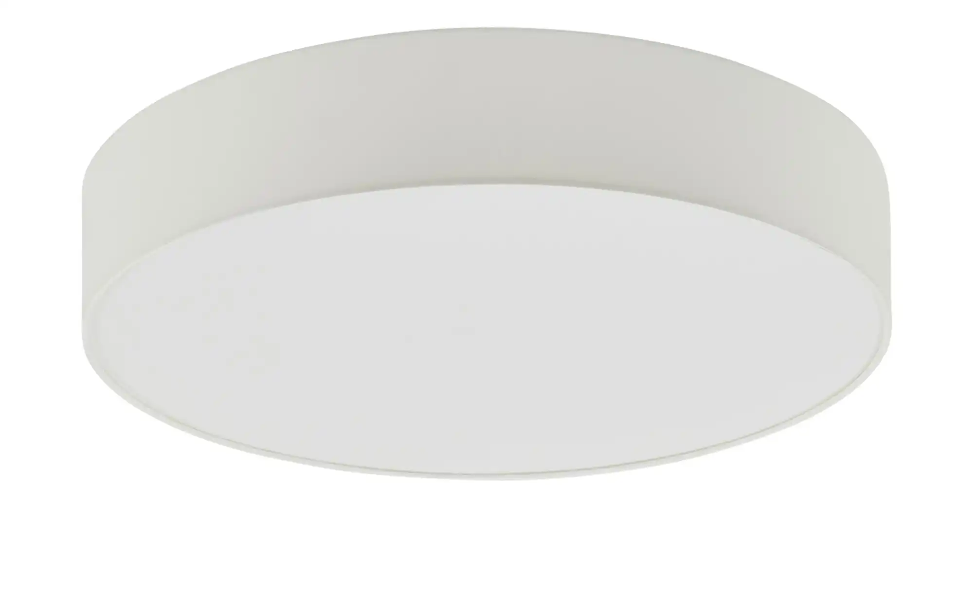 KHG LED-Deckenleuchte Stoffschirm, weiß