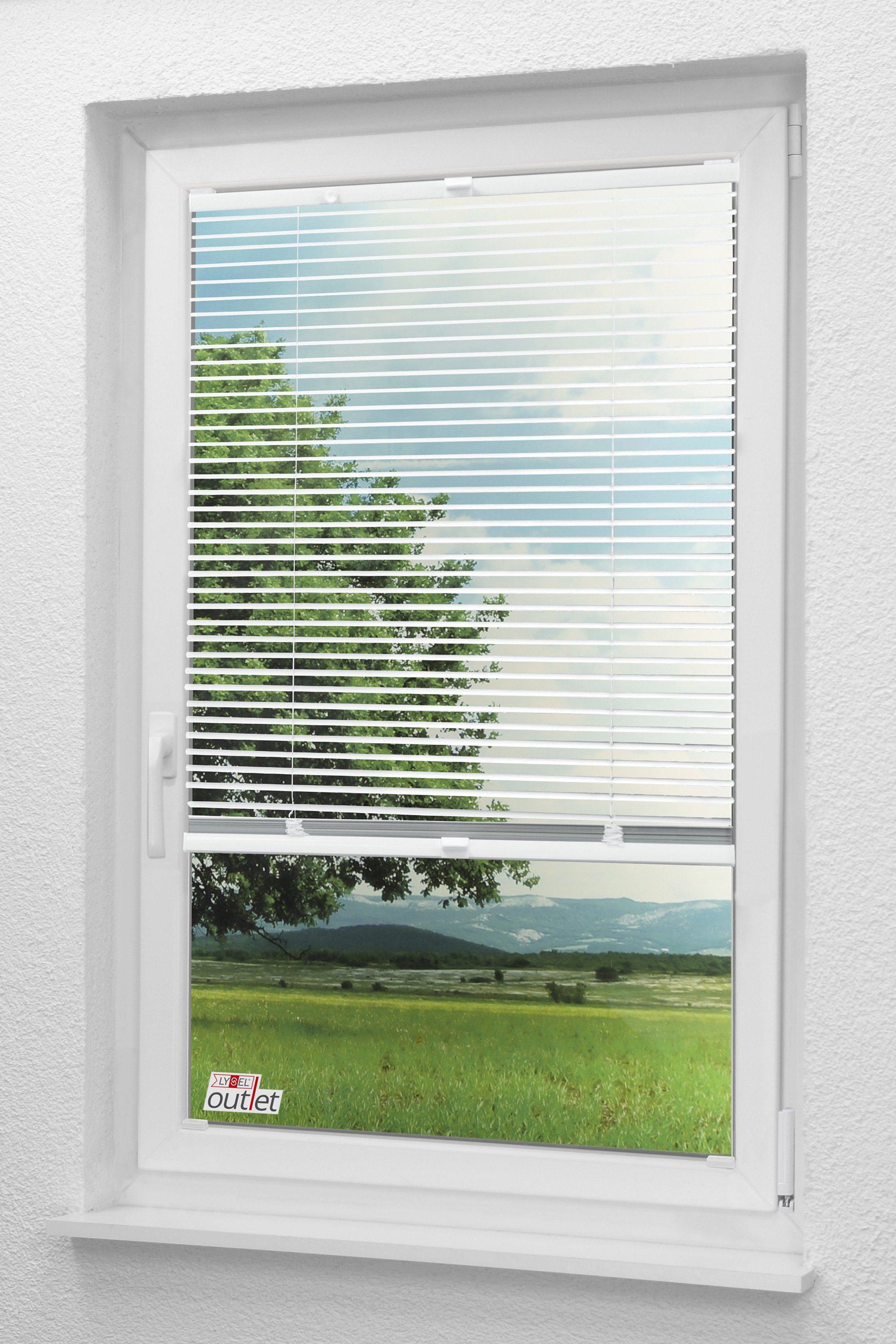 Jalousie Alu 20mm verspannt Weiß, LYSEL®, HxB 130x50cm