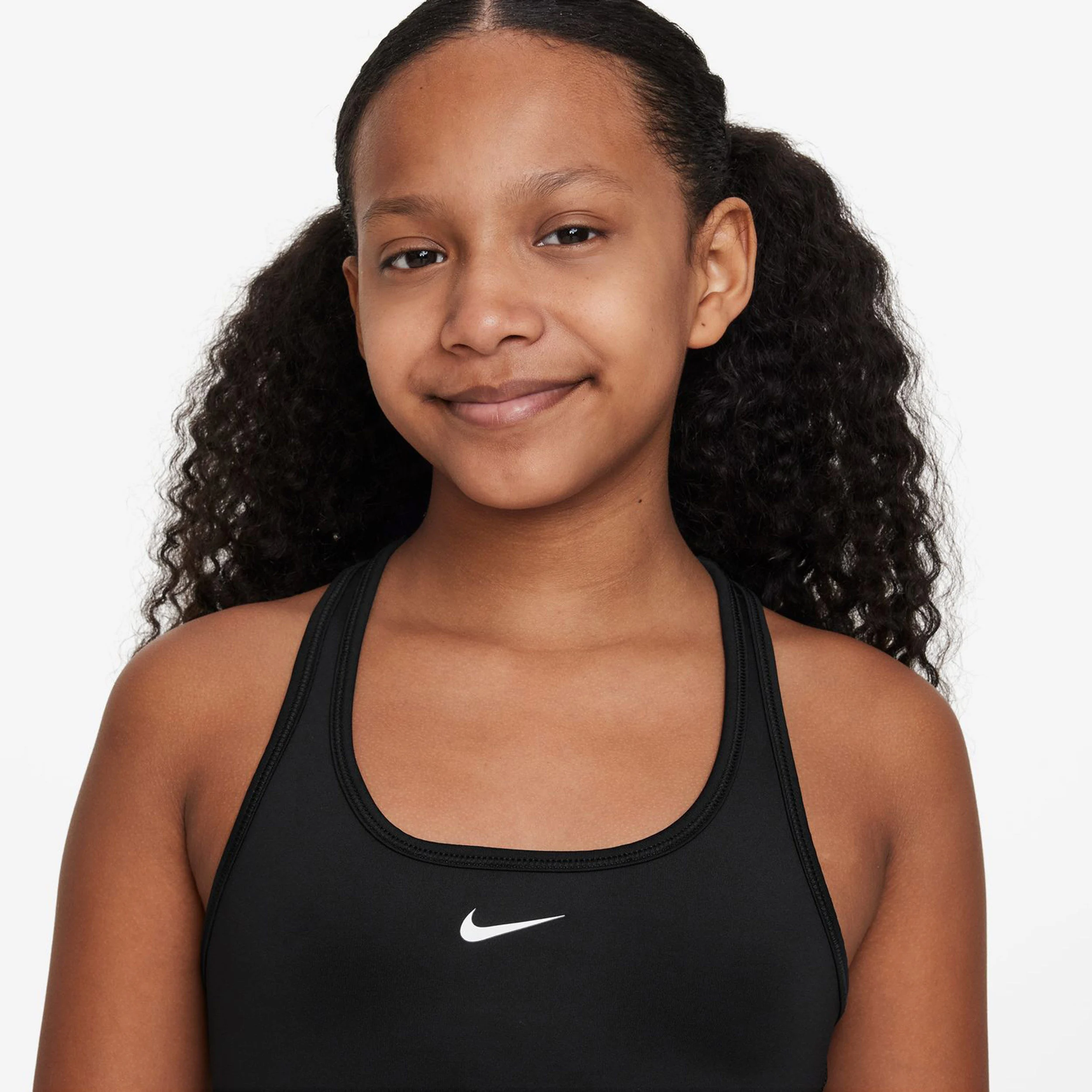 Dri-Fit Swoosh Sport-BH Mädchen - Schwarz