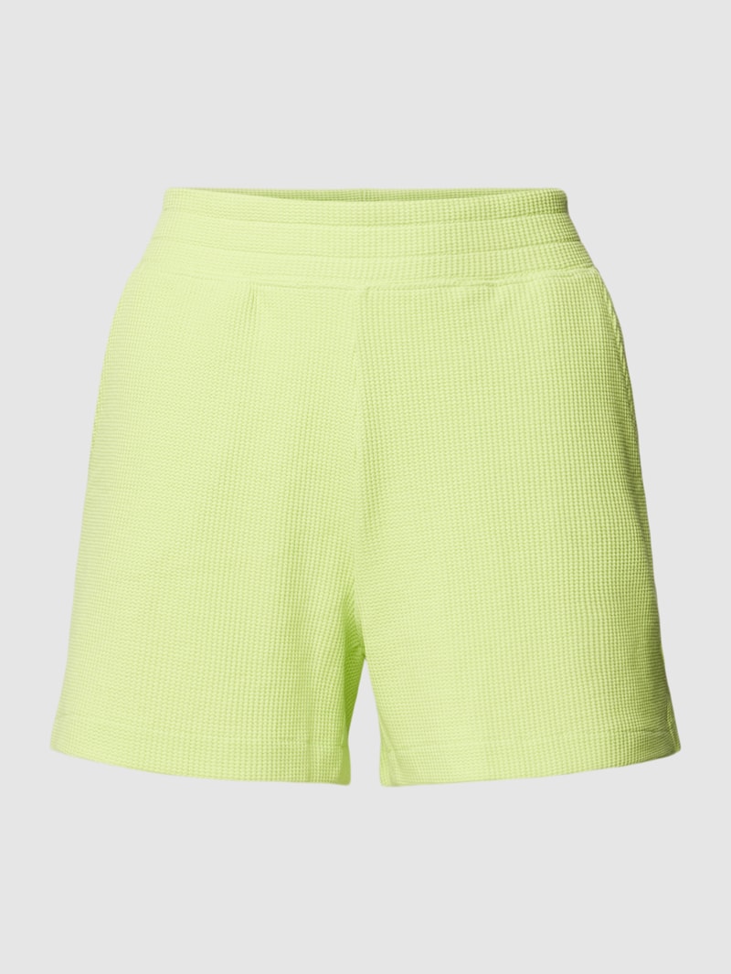 Sweatshorts mit Strukturmuster in hellgrün