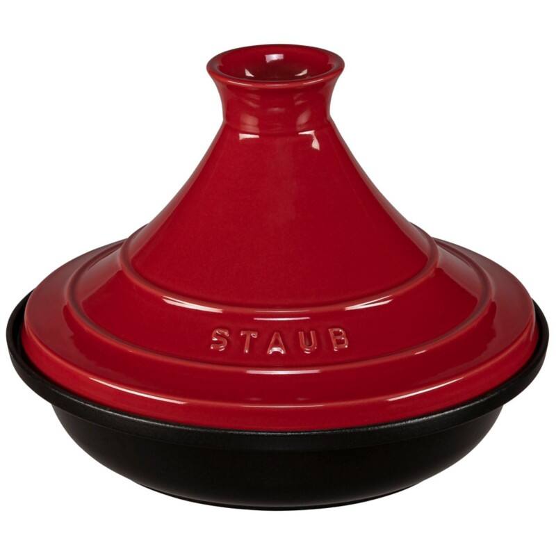 Staub Tajine 28cm rund Kirsch-rot, Gusseisen