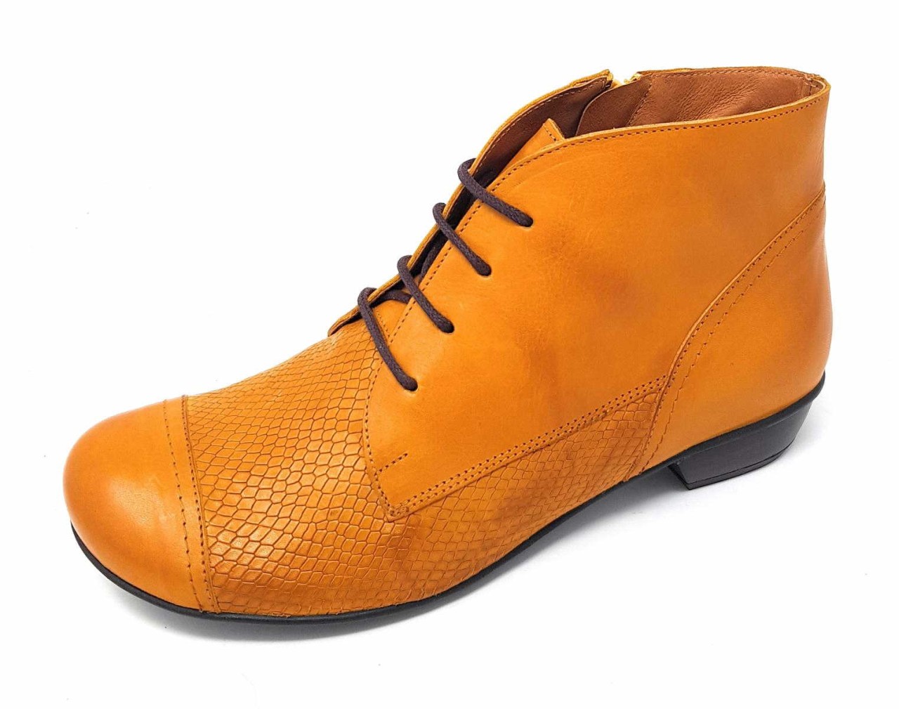 BRAKO Schnür-Stiefeletten gelb