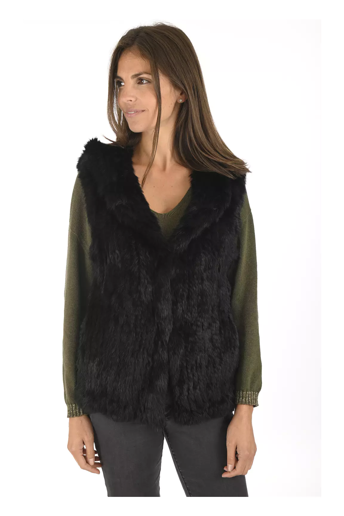 La Canadienne Autres Gilets Femme couleur noir