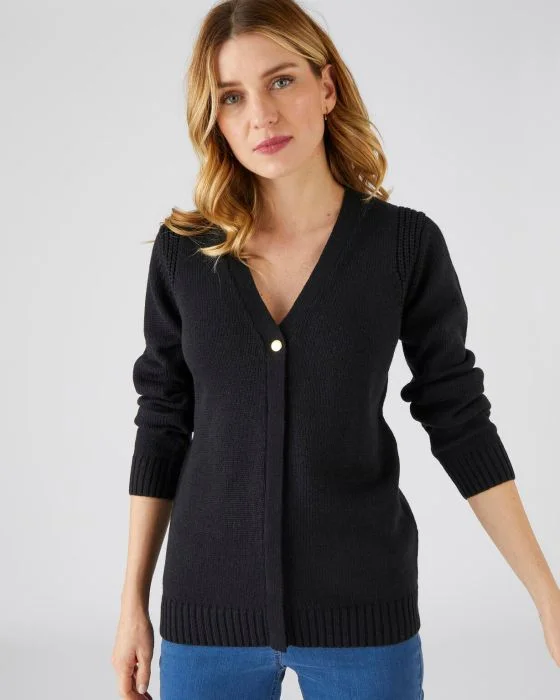 Gilet uni boutonné