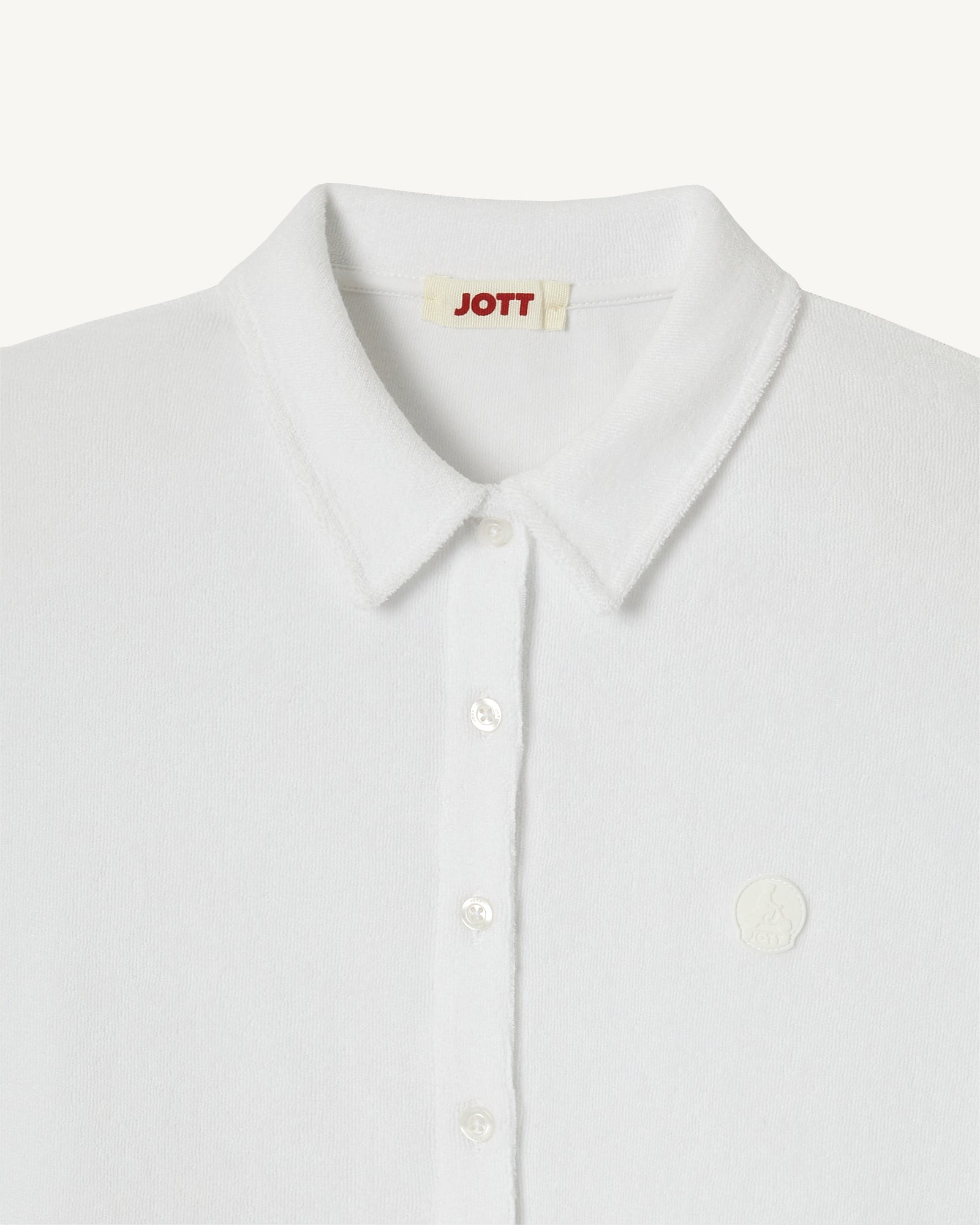 Chemise courte éponge Blanc Nova