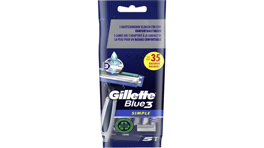 Gillette BLUE 3 Einweg Rasierer Simple