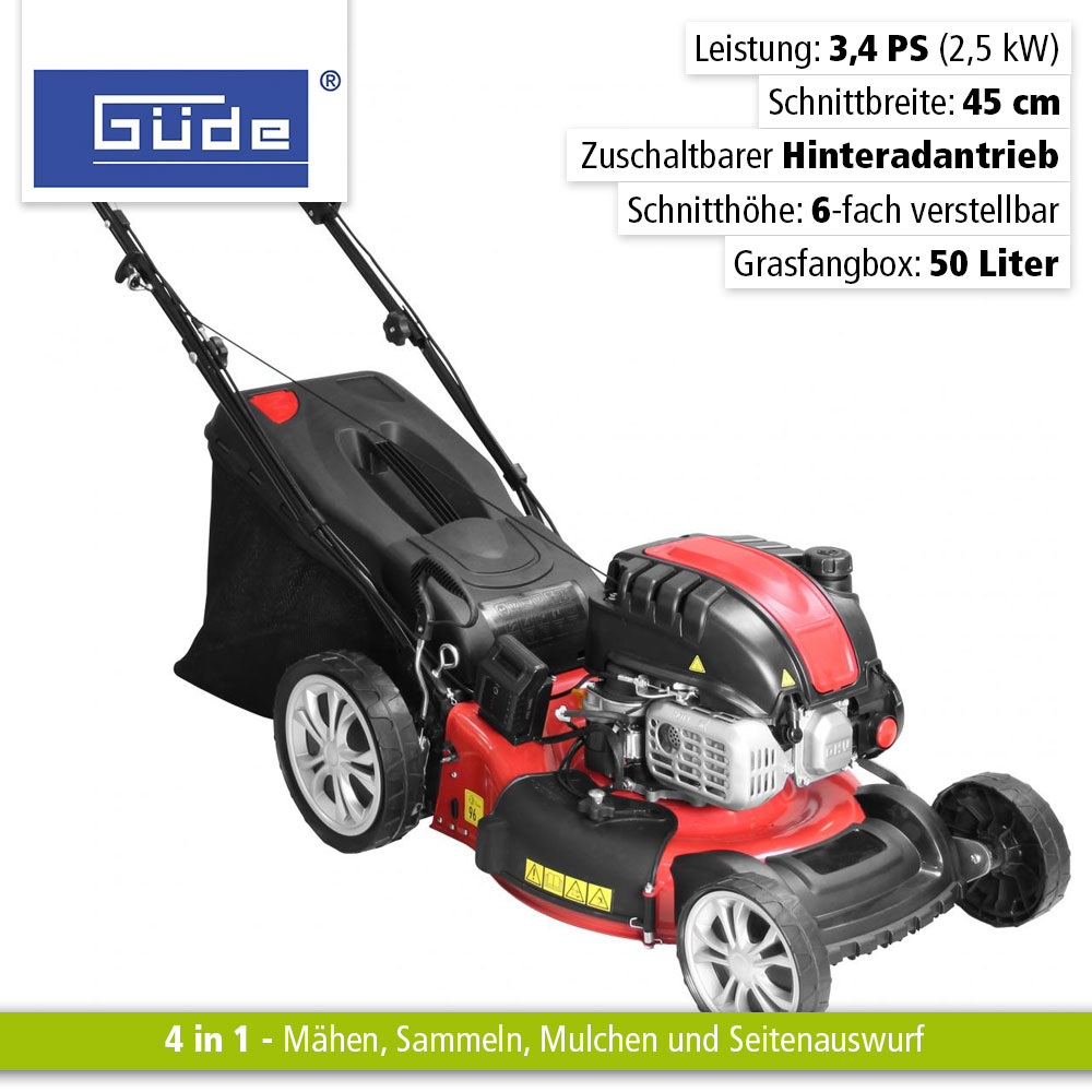 Güde Benzin-Rasenmäher Big Wheeler 464.2 R LI-ES