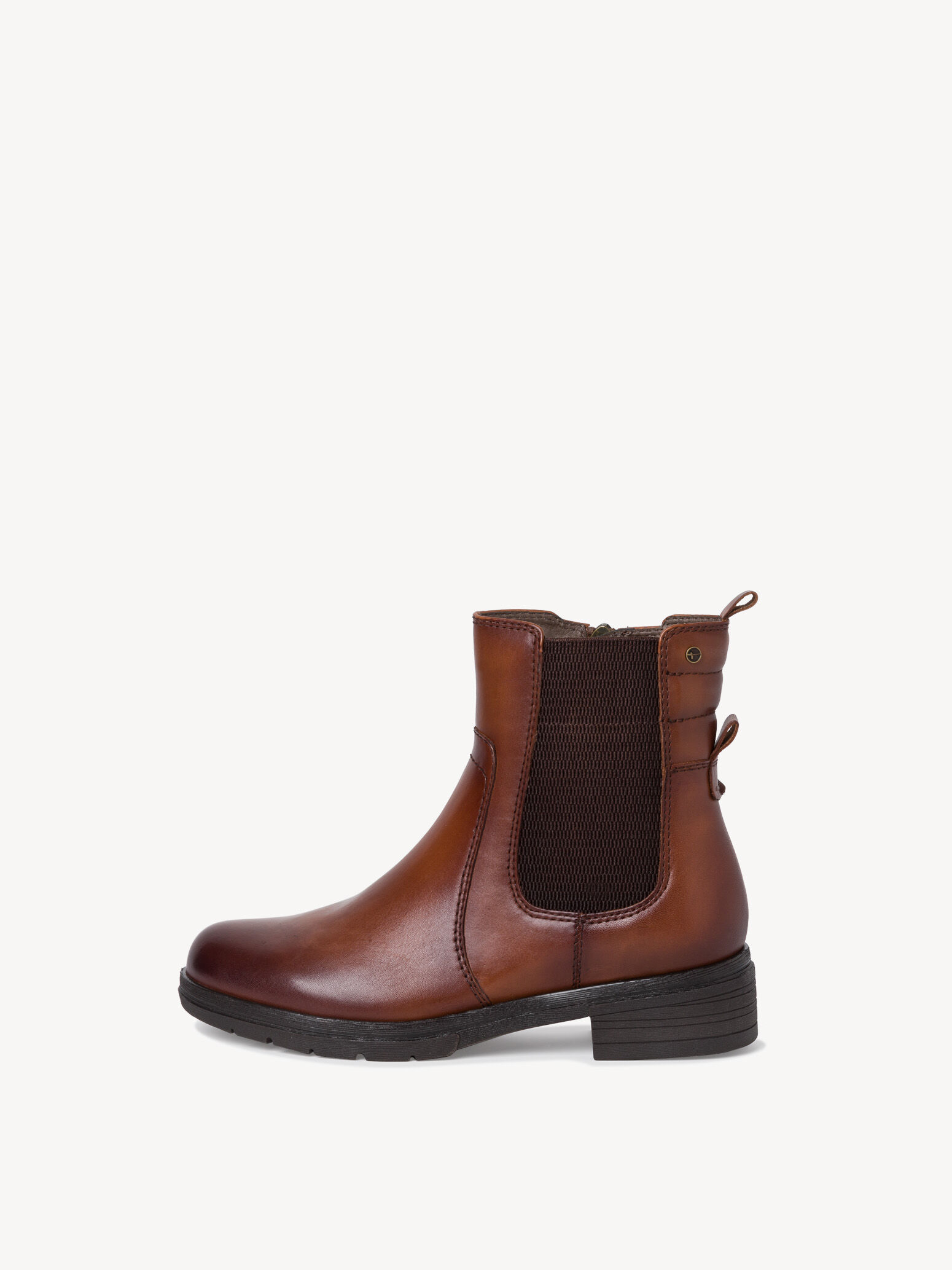 Bottine Chelsea en cuir - marron