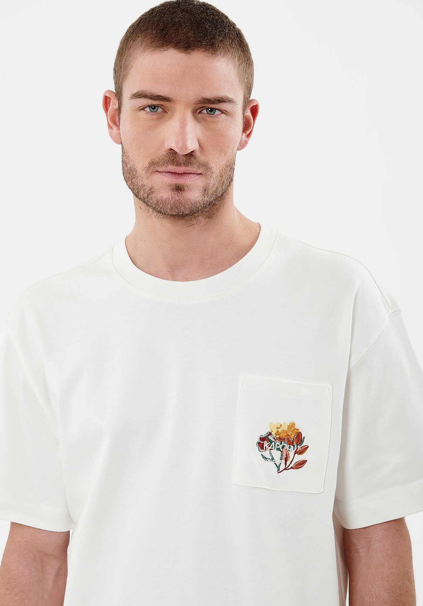 SMITH  T-shirt blanc Homme en 100% coton