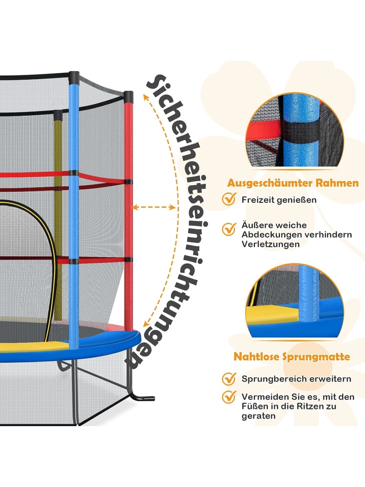 COSTWAY Gartentrampolin in Bunt günstig kaufen onesize