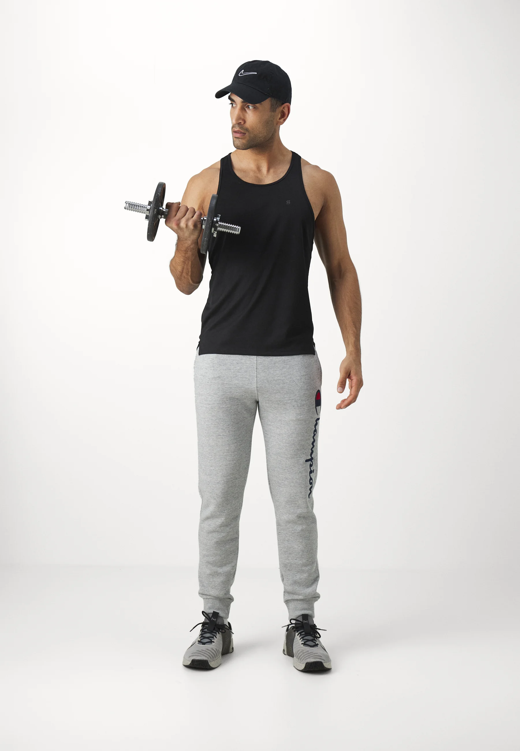 Champion ICONS CUFF PANTS LARGE LOGO - Pantalones deportivos