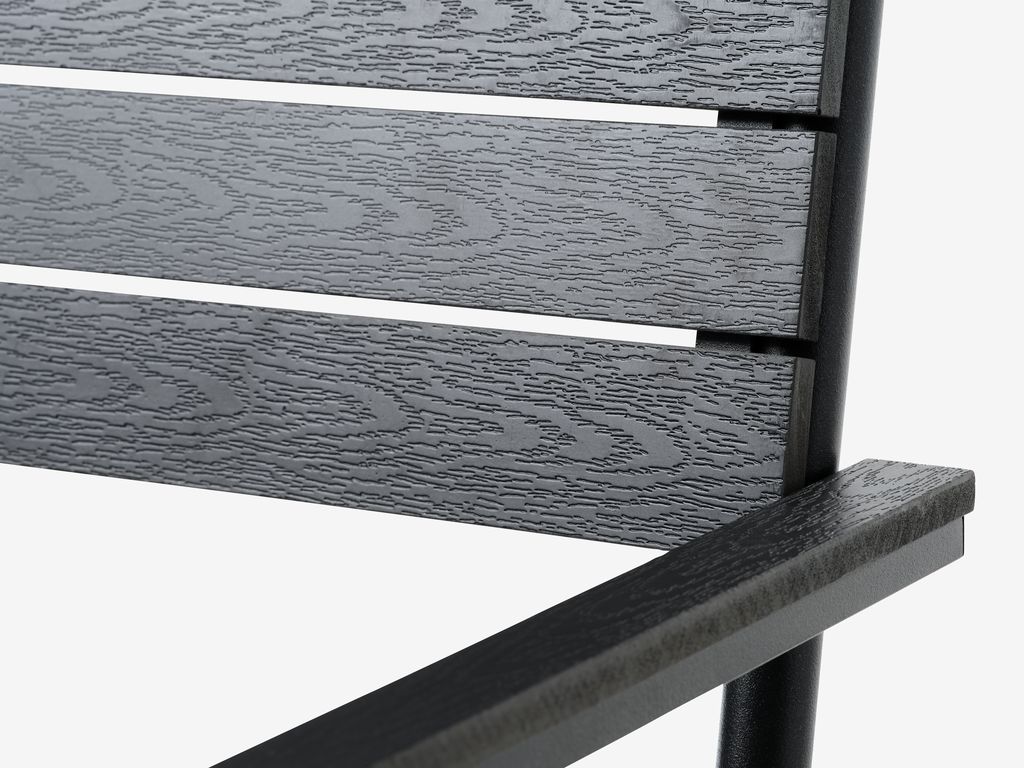 PADHOLM Stapelstuhl schwarz