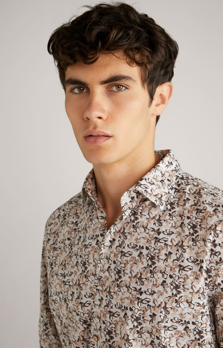 Hemd Pit in Beige/Braun