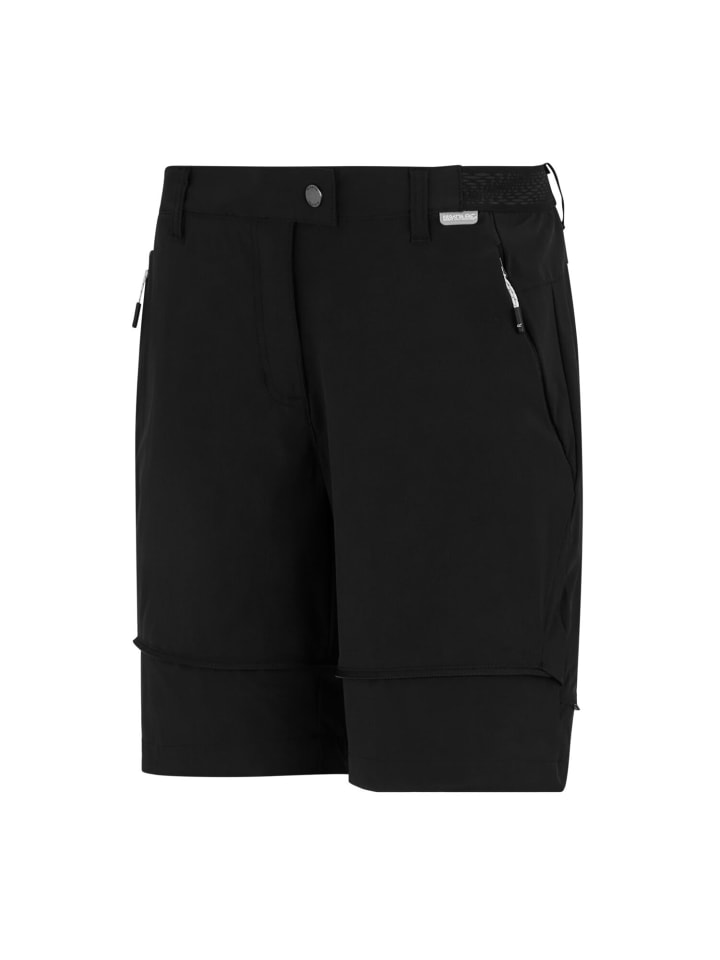 Regatta Mountain Zip Off Pant / Wanderhose Kurzgröße in Schwarz günstig kaufen