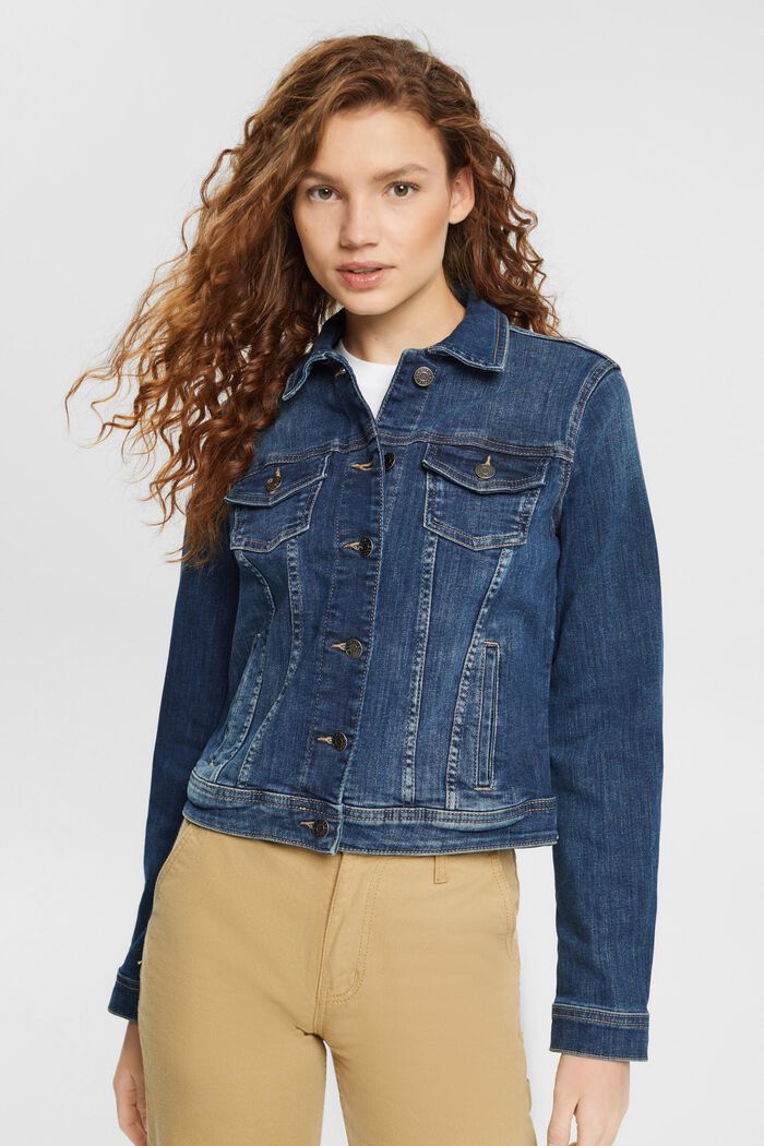 Jeansjacke in schmaler Passform