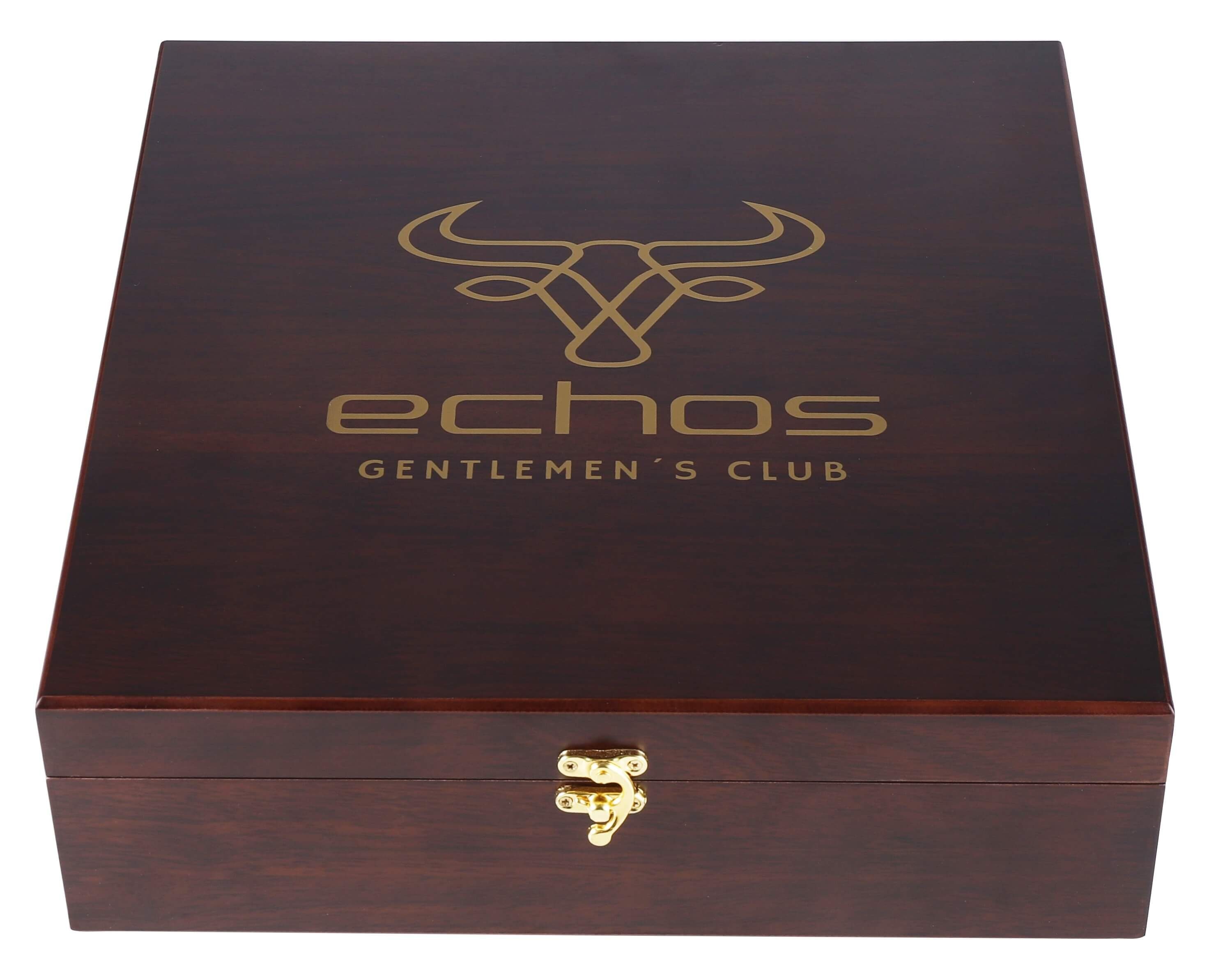 echos Gläser-Set Eco-5030, Glas, Whiskey Geschenkset 6-teilig, Edle Geschenk- und Aufbewahrungsbox, Kalk-Natron-Glas, 100% Bleifrei