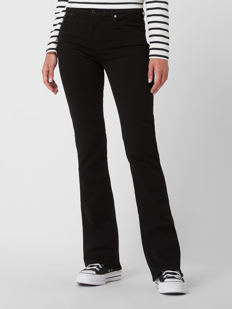 Bootcut Jeans mit Lyocell-Anteil in schwarz