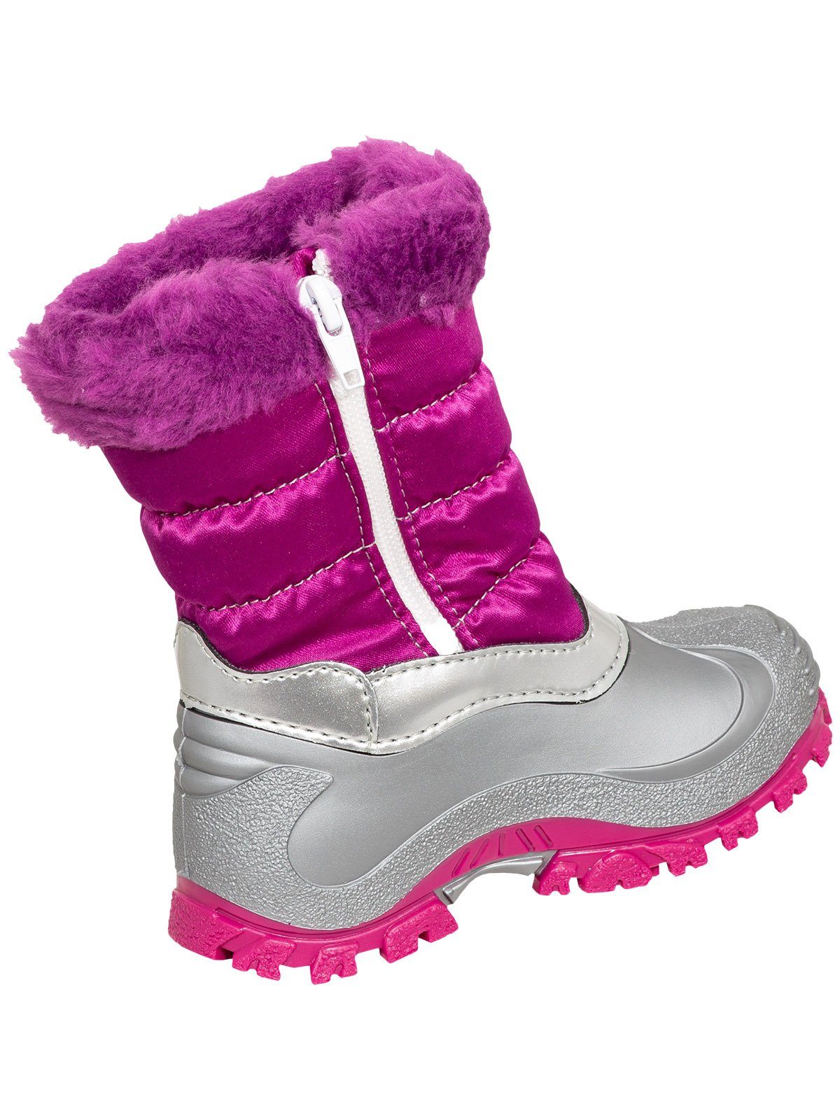 Spirale Sonja lila silber Winterstiefel