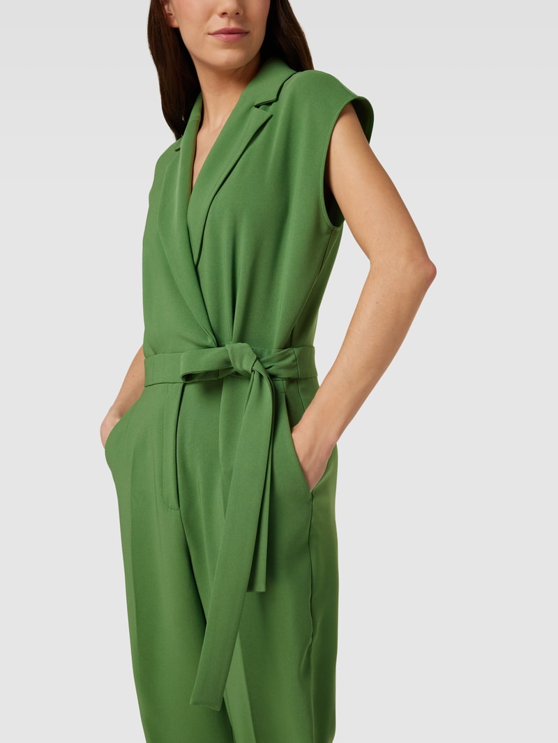 Jumpsuit mit Reverskragen Modell 'STORICO' in grün
