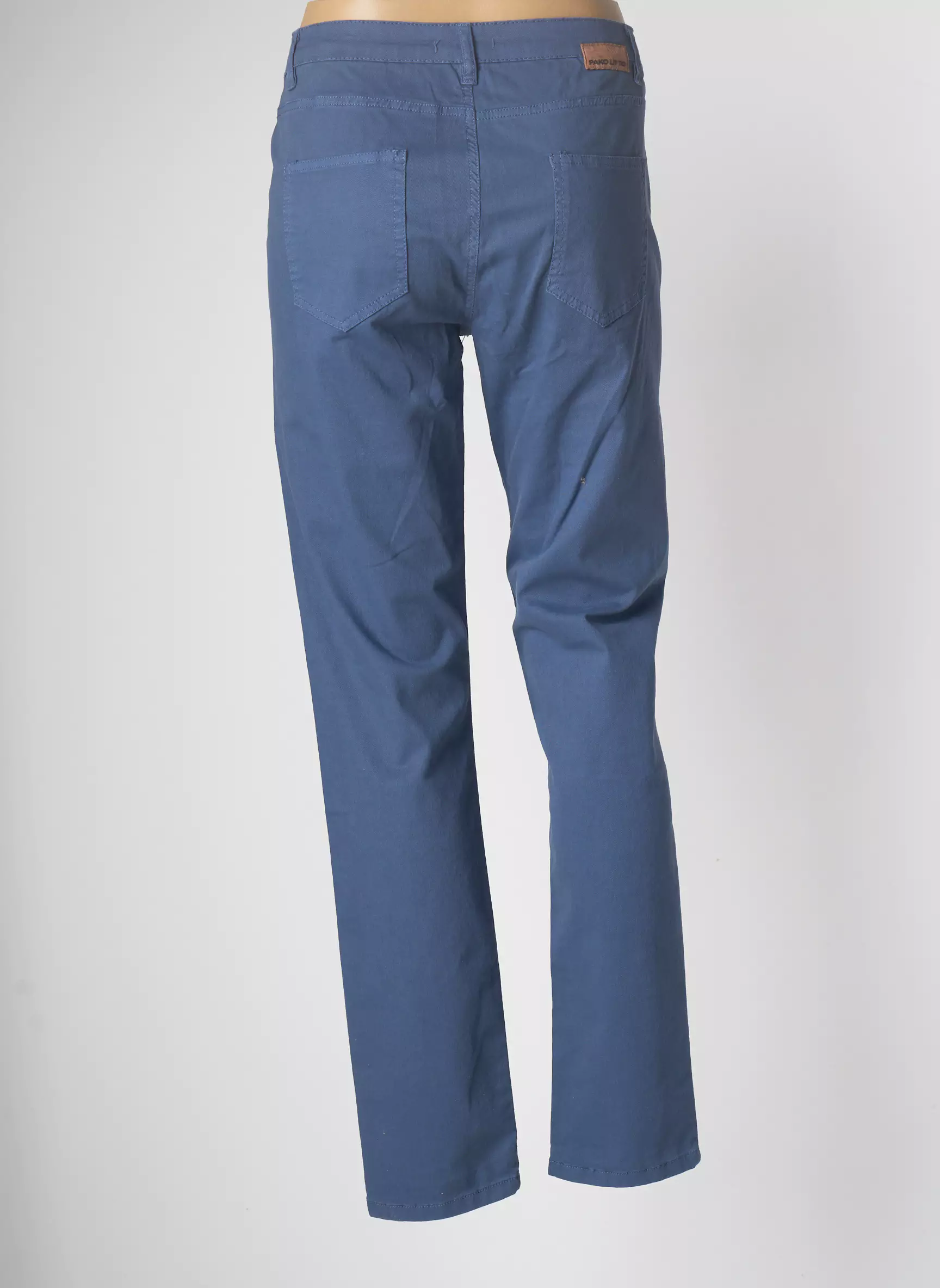 Pako Litto Pantalons Slim Femme couleur bleu