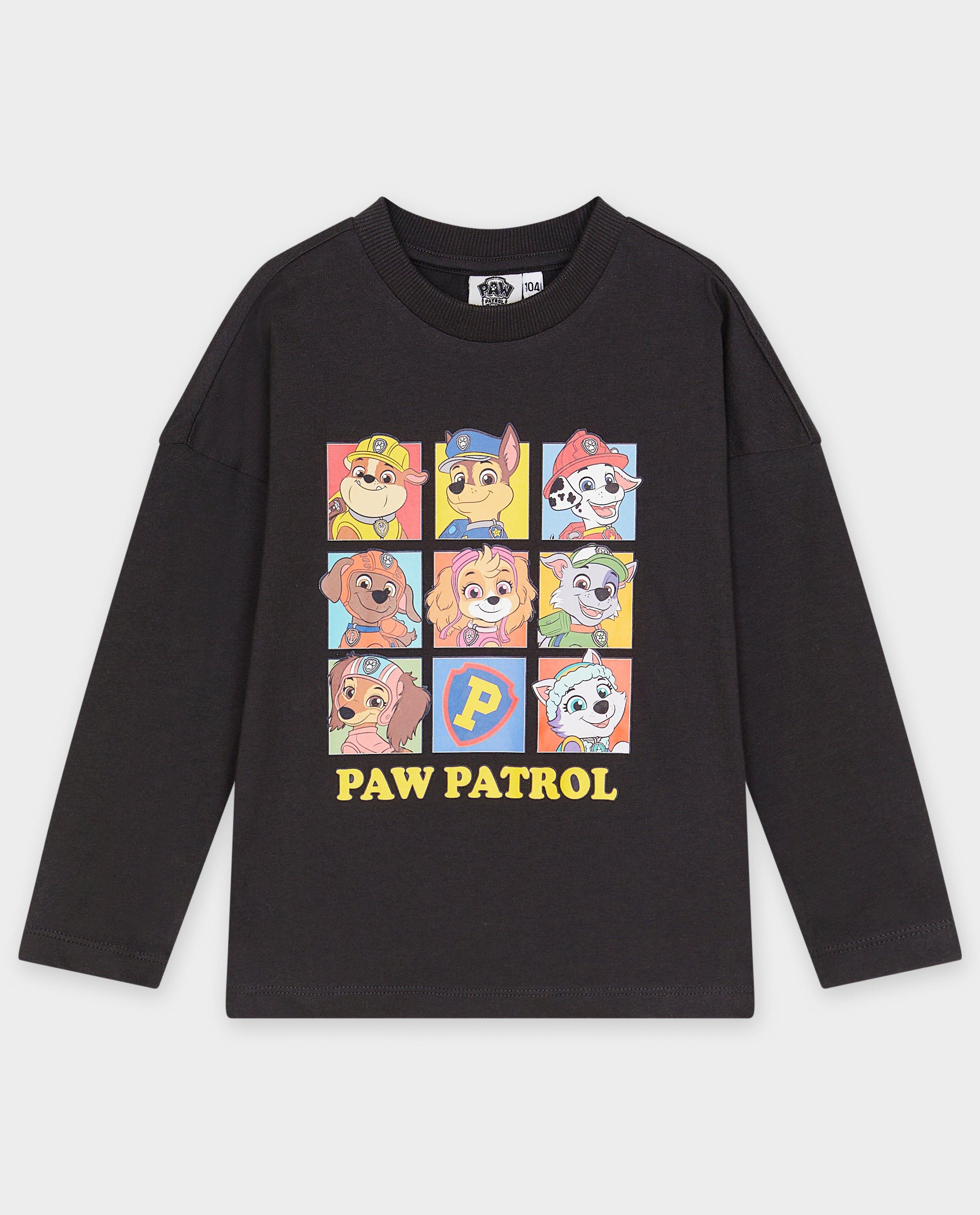 Paw Patrol långärmad tröja med Paw Patrol-tryck, mörkgrå