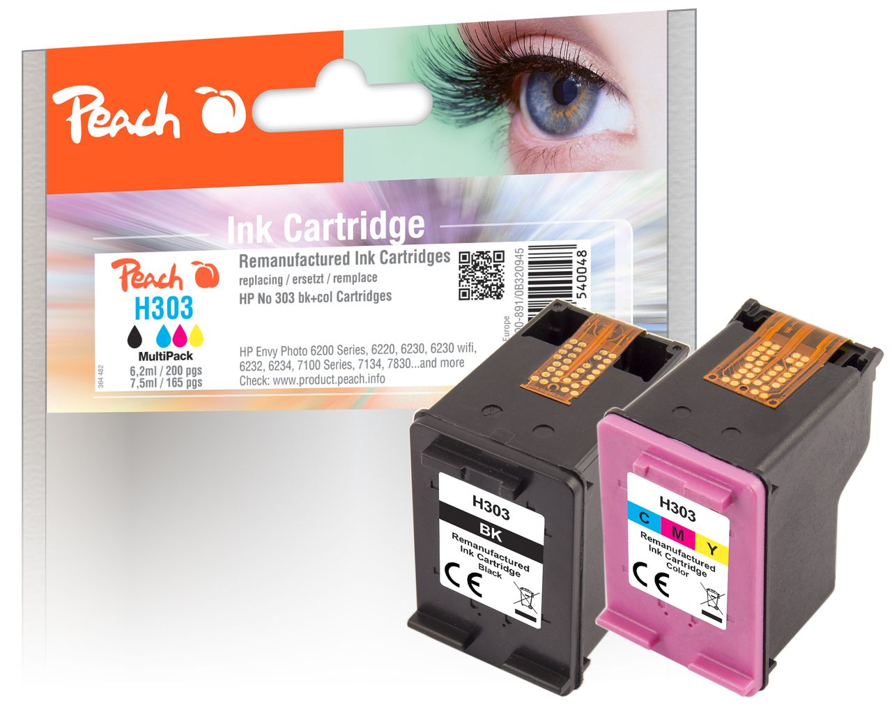 Peach Spar Pack Druckköpfe ersetzt HP No. 303