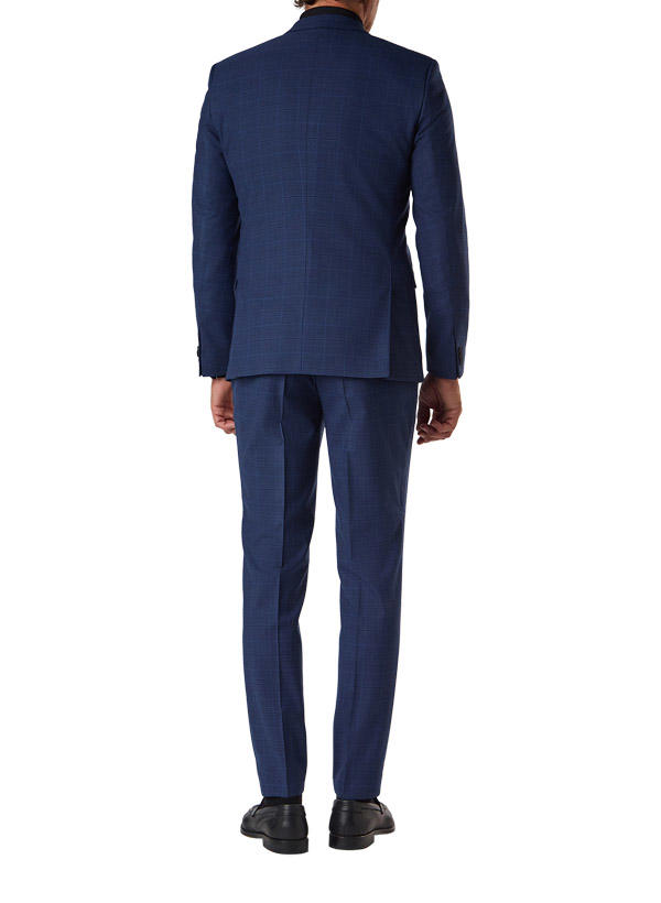 HUGO, Anzug Arti-Hesten, Extra Slim Fit, Woll-Stretch, blau kariert