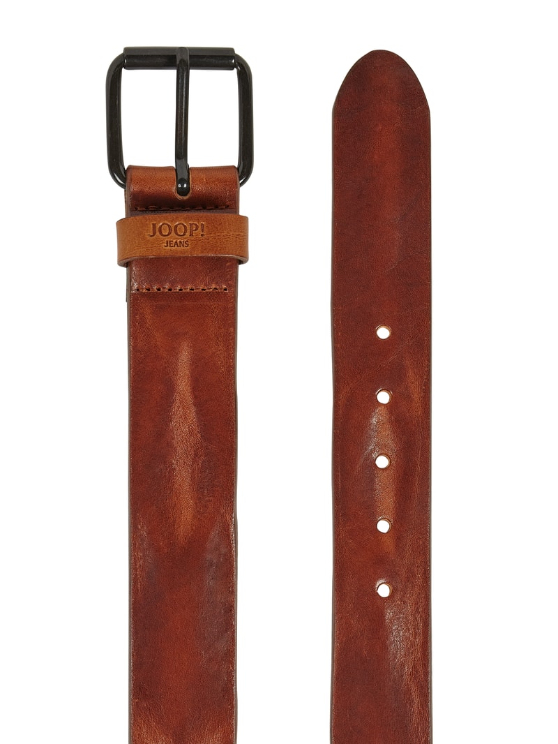 Gürtel aus Leder in cognac