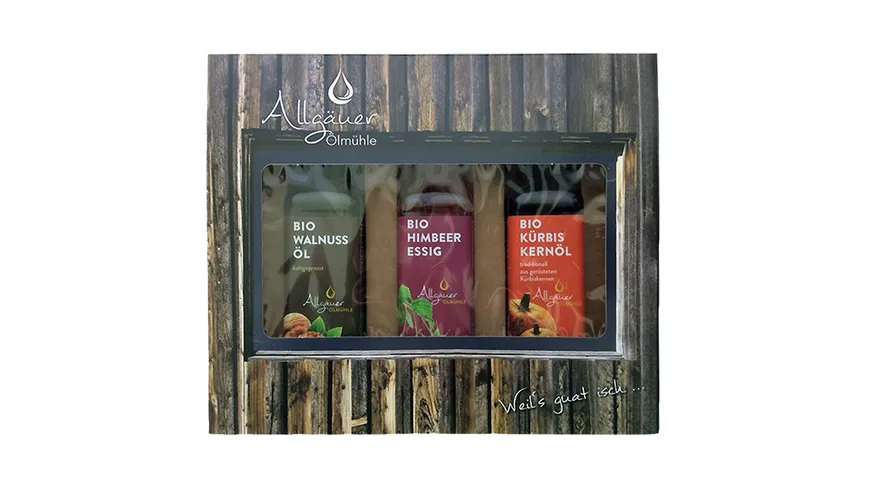Allgäuer Ölmühle Geniesserbox 3x100 ml