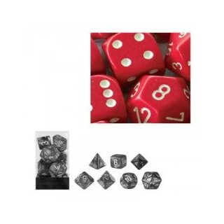 Red-White 7-Würfel Set (undurchsichtig)