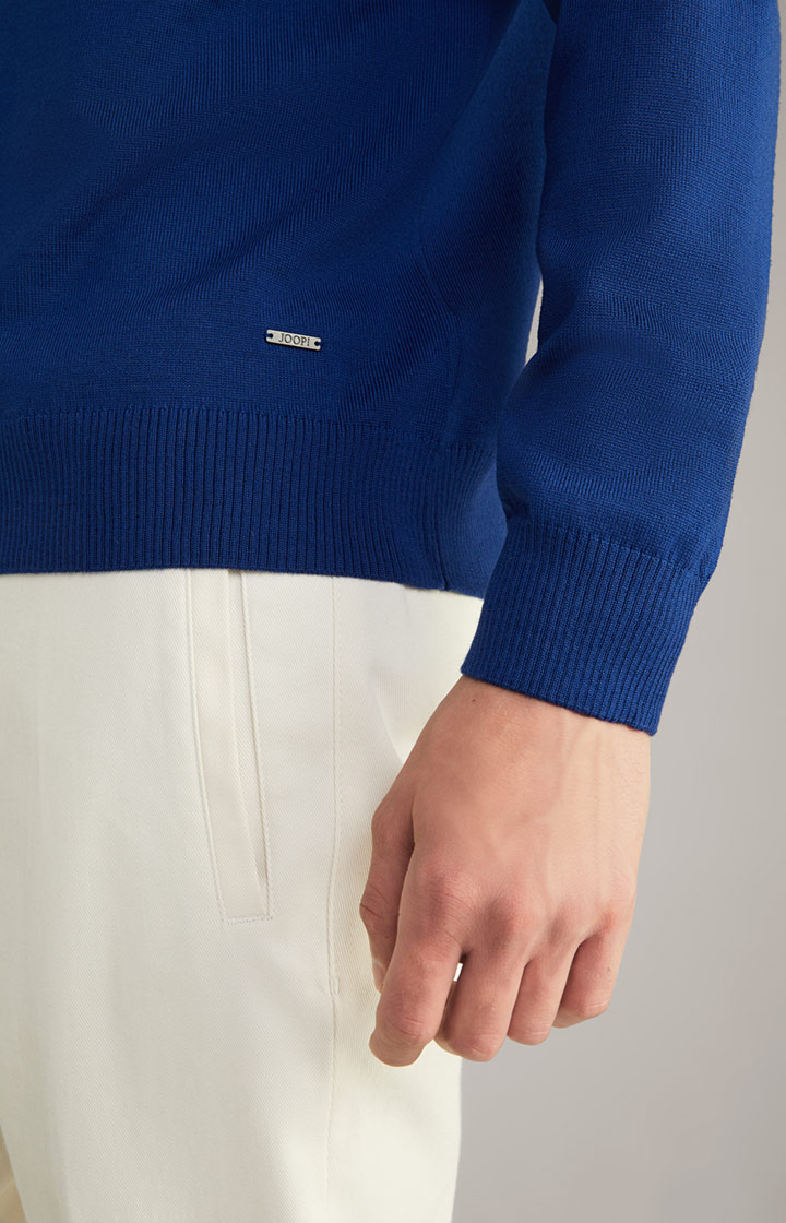 Merinowoll-Pullover Denny in Blau