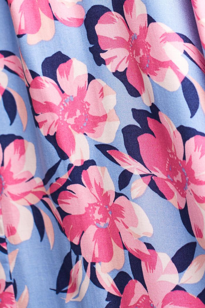 Gesmoktes Schlauchkleid in Midilänge, LENZING™ ECOVERO™