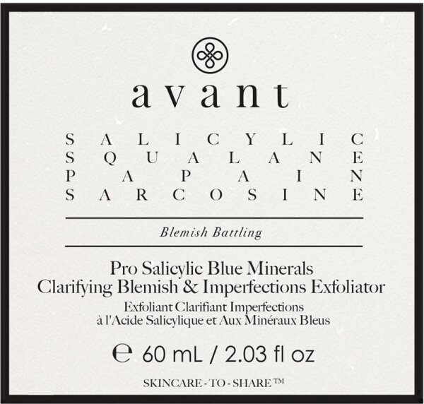 Avant Anti-blemish Pro Salicylic Blue Minerals Clarifying Blemish & Imperfections Exfoliator Gesichtspeeling