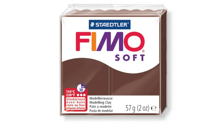 STAEDTLER FIMO - 8020-75 soft Ofenhärtende Modelliermasse schokolade 57 g