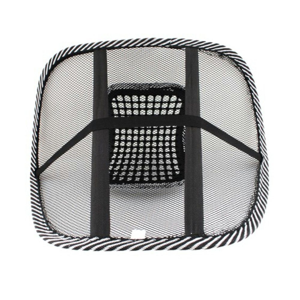 ISO TRADE SUP-Rückenlehne Rückenlehne (für Stütze Büro Stuhl Sessel Auto, 1 St., Lordosenstütze), 43x41cm leicht zu transportieren und anzubringen