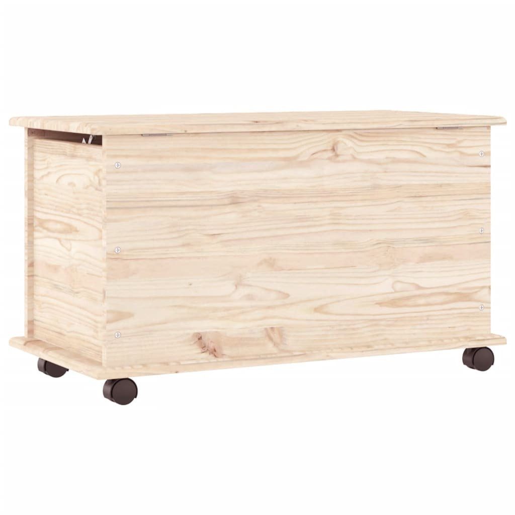 vidaXL Truhe Spielzeugtruhe Kiste Truhe mit Rollen ALTA 73x39,5x44 cm Massivholz Ki