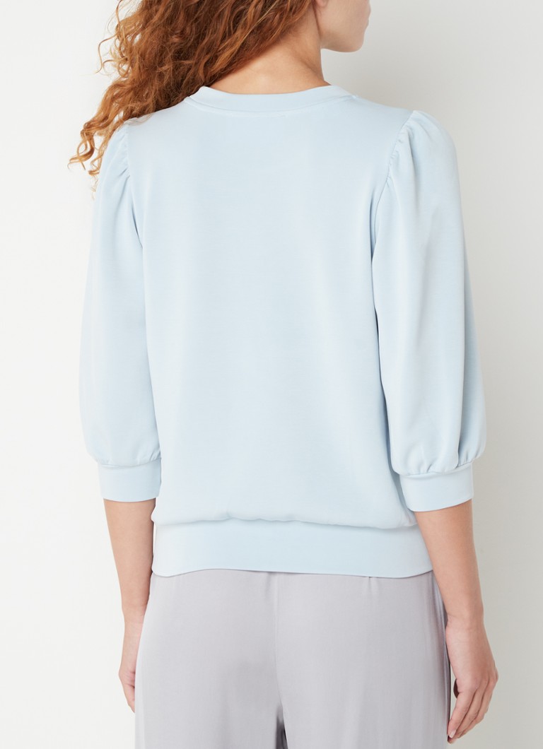 Selected Femme  Tenny top in lyocellblend met pofmouw