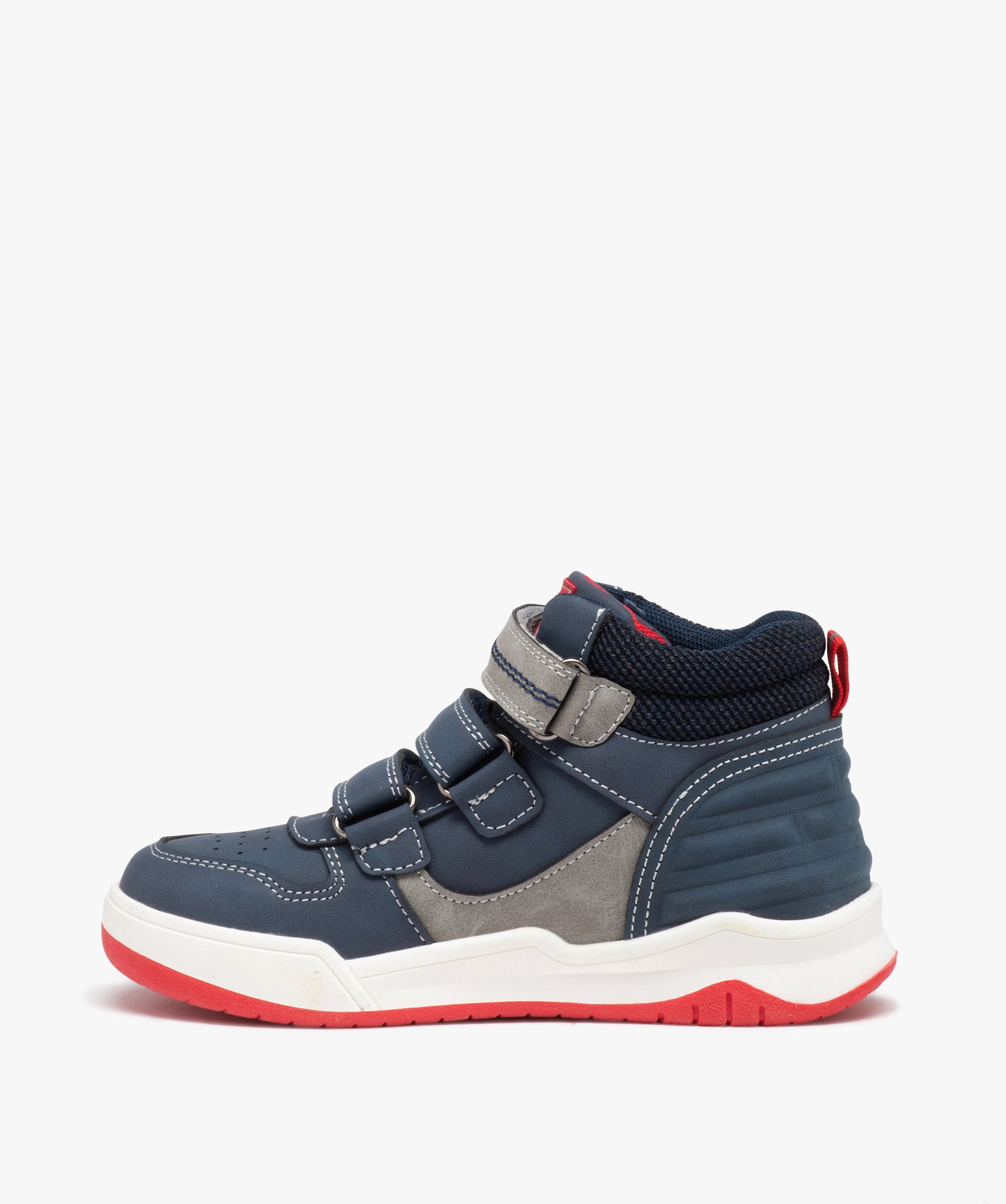 Basket montante fermeture scratch Garçon - Gepy bleu | GEMO
