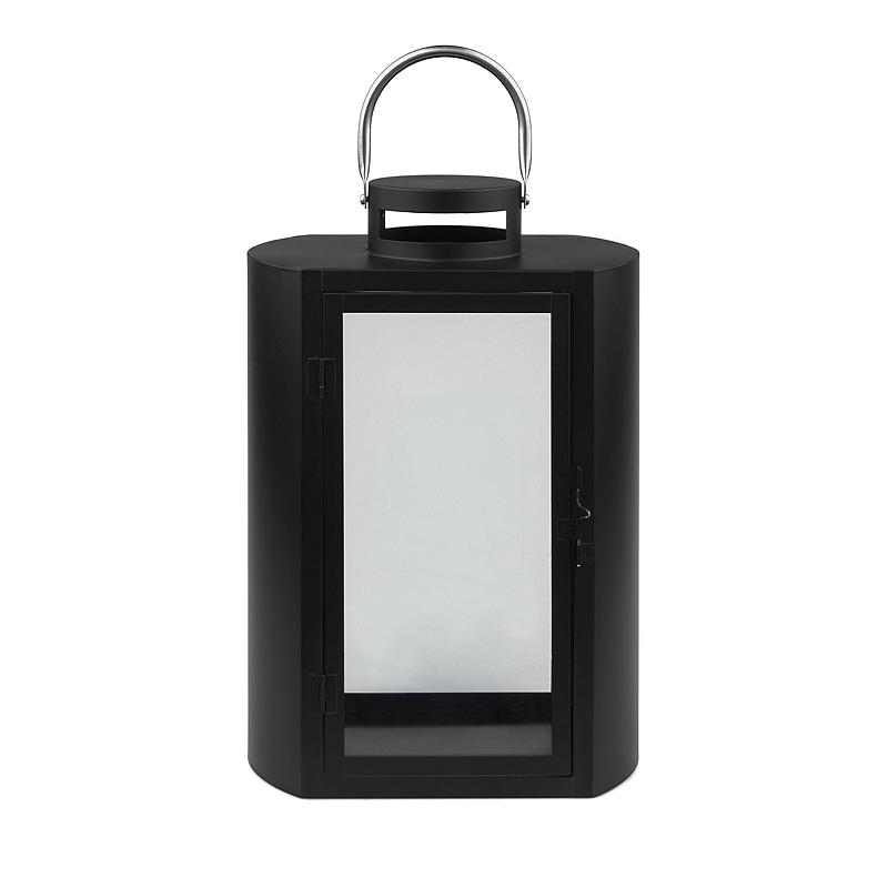 Home Lykt Villa 40x27x19 cm metall/glass sort