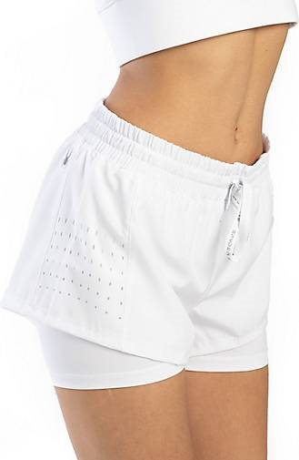 Spyder Frauen, die kurz mit seitlich offener Leggings laufen