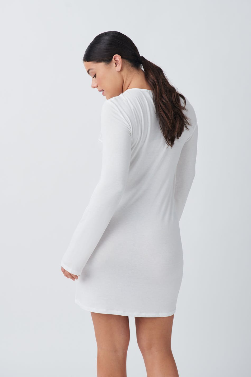 Long sleeve homewear dress