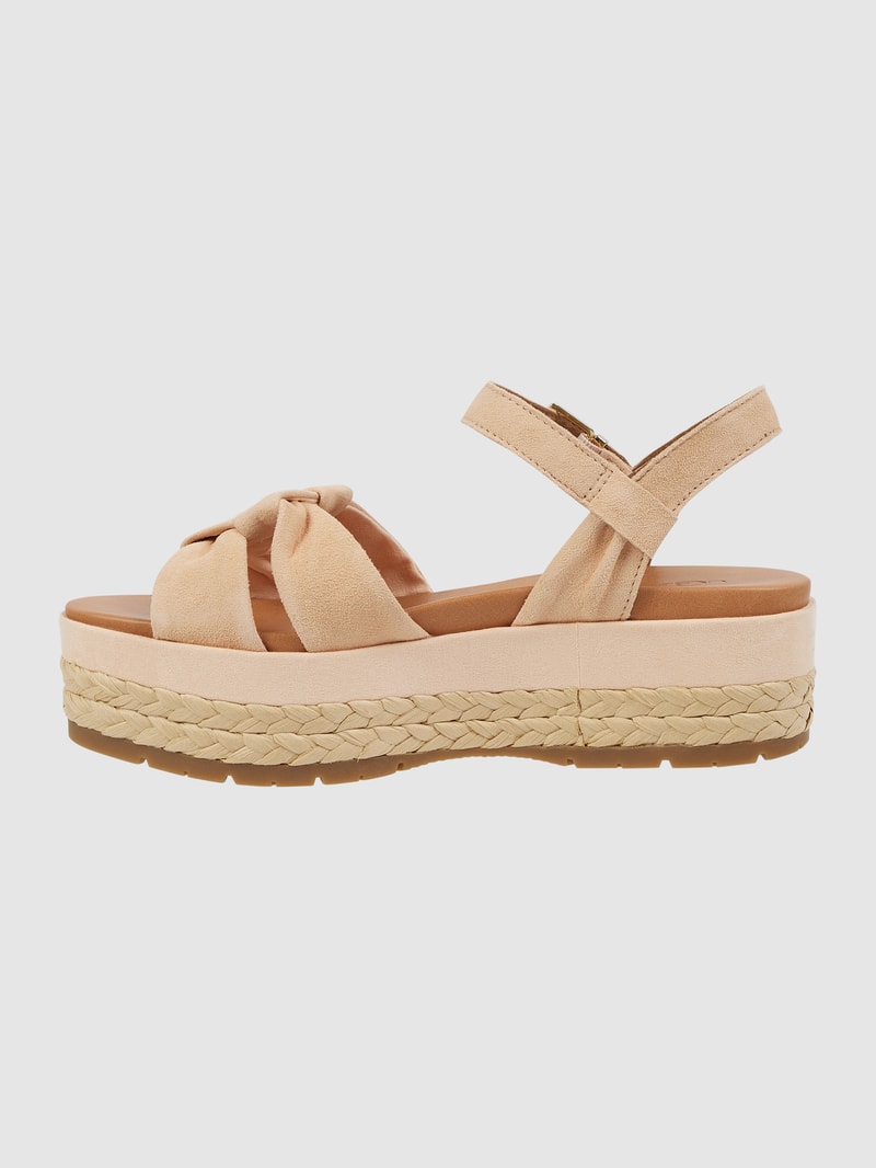 Sandalen mit Plateausohle Modell 'Neusch' in apricot