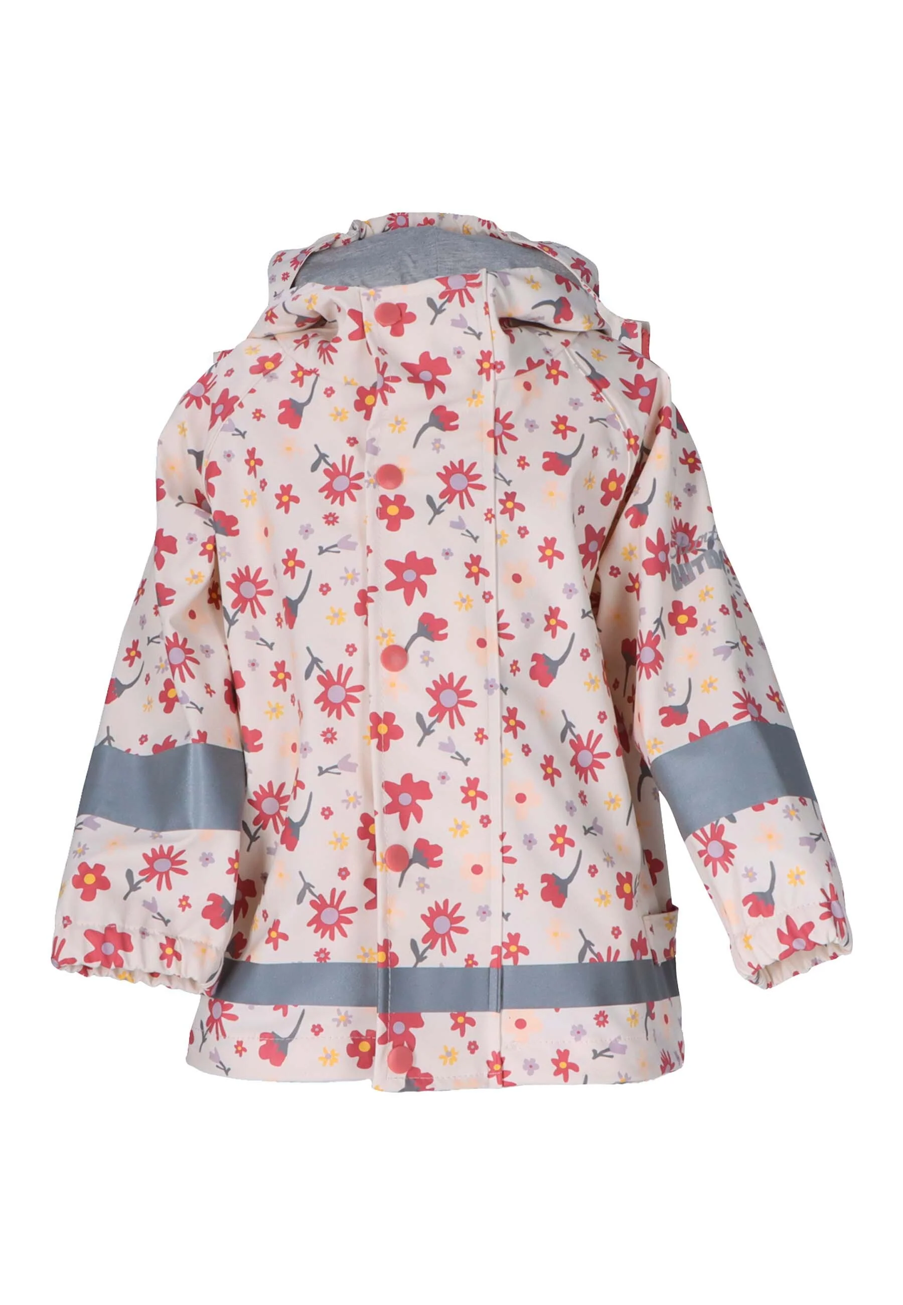 Regenjacke Blumen ungefüttert und wasserdicht,Rosa