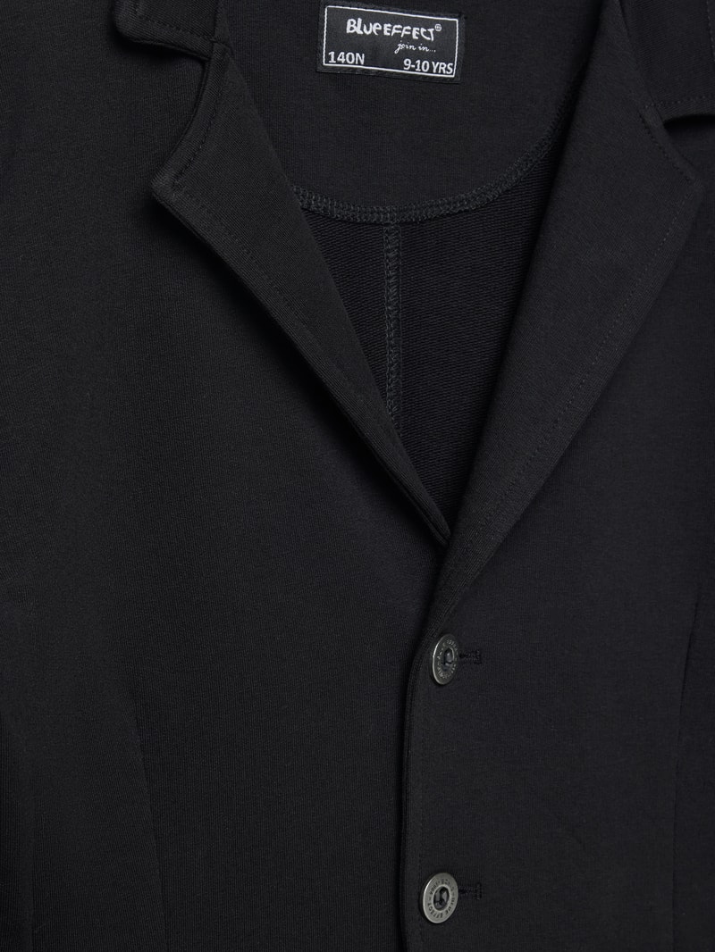 Blazer mit Reverskragen Modell 'festlich' in schwarz