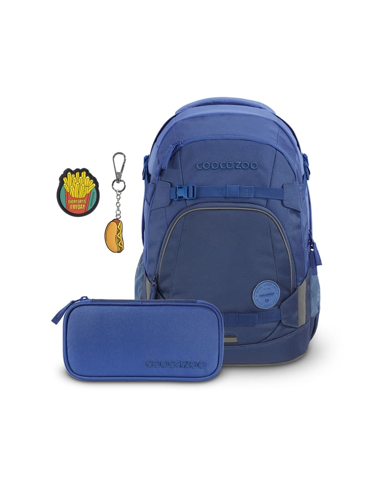 Coocazoo Schulrucksack-Set MATE   COLOUR UP-Set in All Blue & Fast Food günstig kaufen onesize