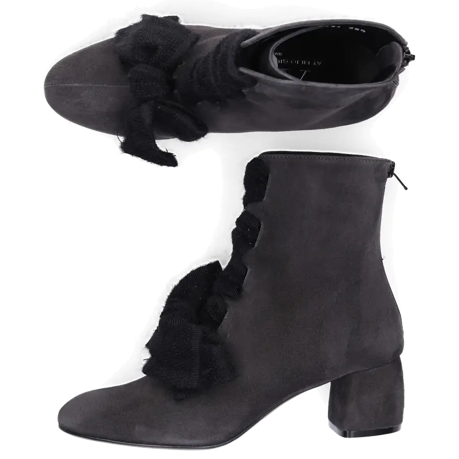 AGL Attilio Giusti Leombruni - Stiefeletten D140534 Veloursleder - grau