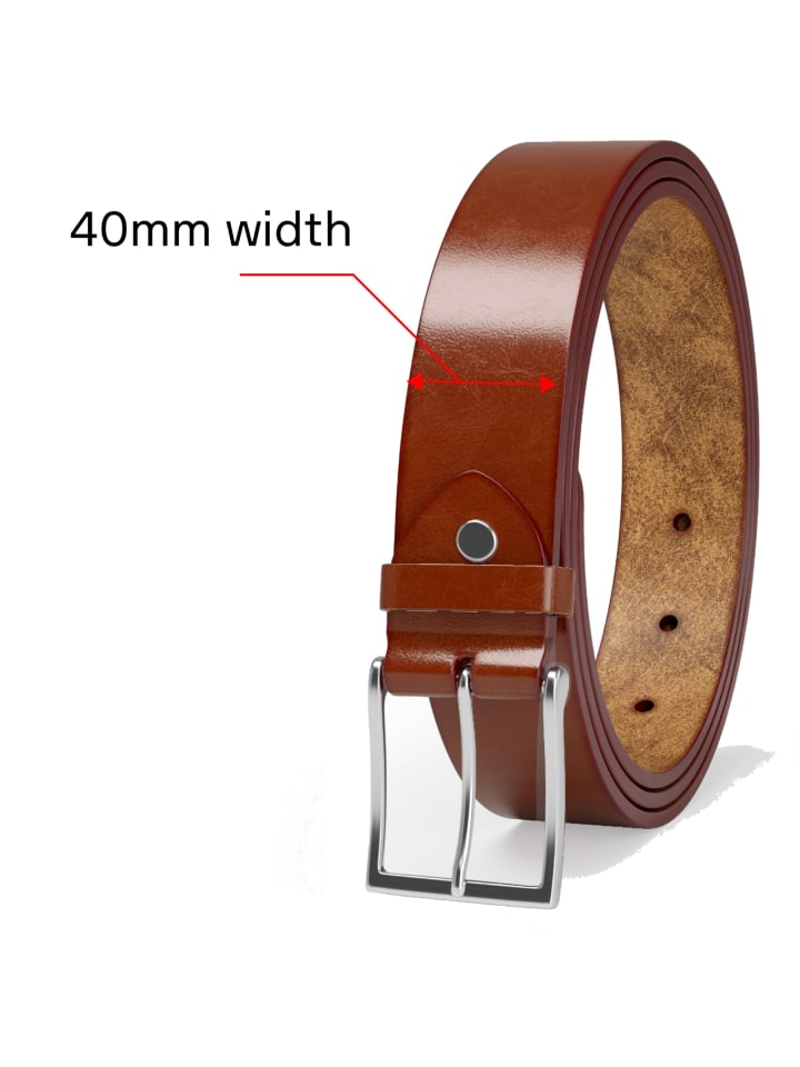 Kmisso Gürtel in Cognac Brown günstig kaufen