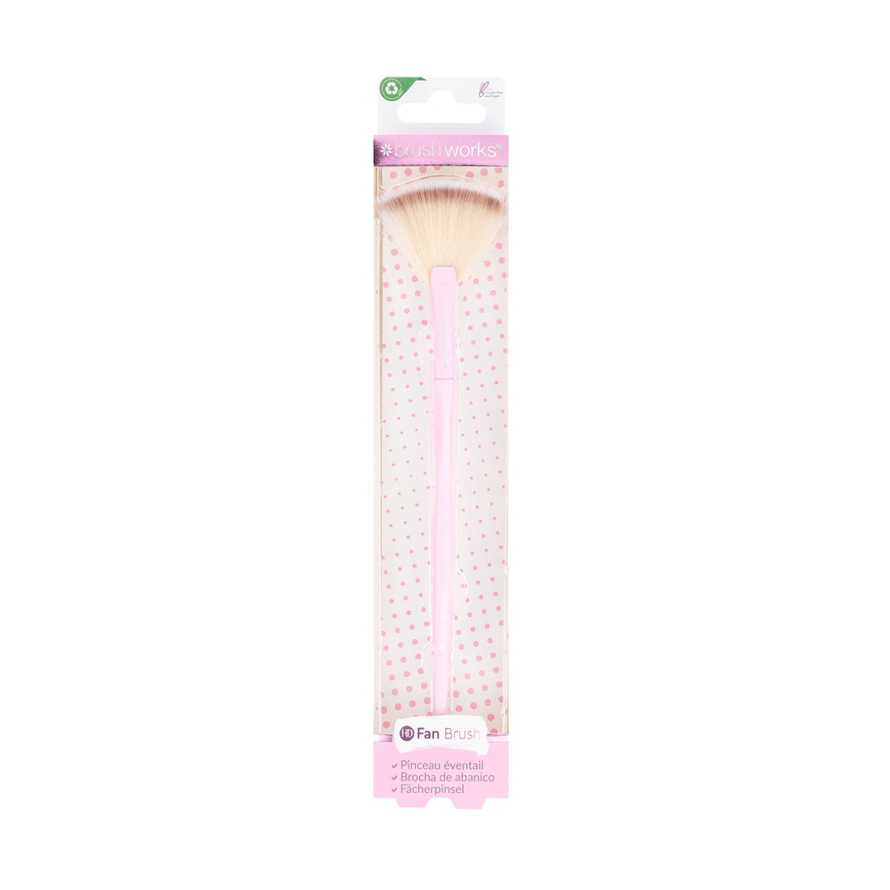 Brushworks Pinceau Eventail HD Rose Pinceau