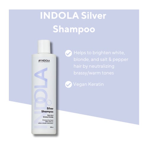 Indola Care & Style sudraba šampūns 300 ml